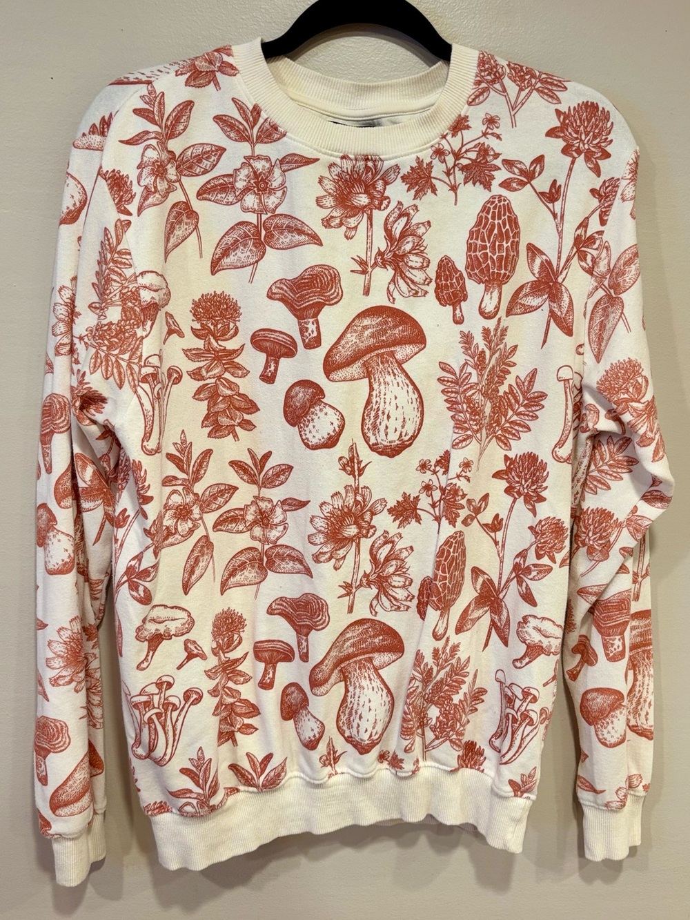 Super Massive Ragstock Mushroom Flora Crewneck Sweatshirt Unisex Small